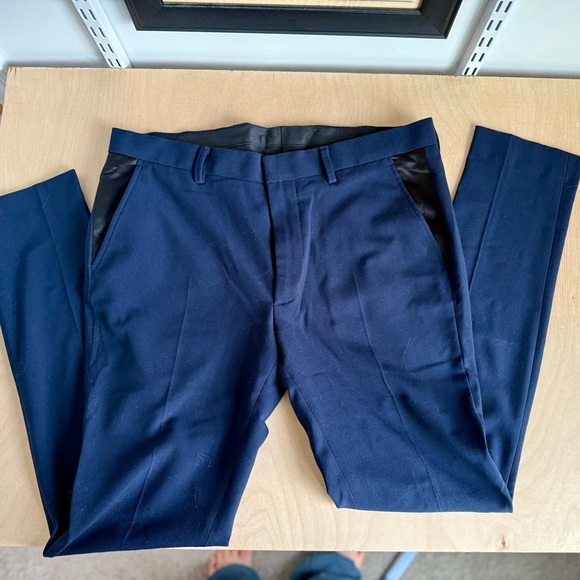ASOS Other - ASOS Navy Blue Tuxedo Trousers Mens 32/30